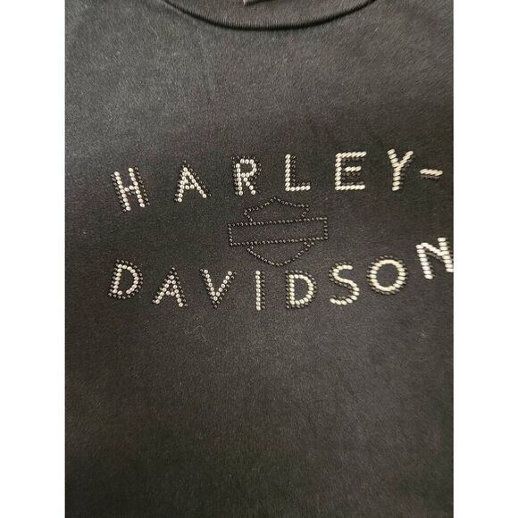 Harley-Davidson 2X black short sleeved t-shirt with Harley-Davidson in black and - Picture 1 of 7